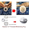 Pikkukuva 2 / 5: Uima-altaan poreallas 1/2 tuuman aukko Hydrostream Paluu Jet Fitting SP1419C 1-1/2 tuuman MIP-kierteellä Korvaus SP1419C (5 KPL) LGL
