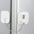 Miniatyrbillede 2 af 5: 2 stk. Køleskabslåse med kode, Sikkerhedslås til børn, Digital kodevinduesbegrænser - Stærk selvklæbende kodelås, til skuffe, køleskab,