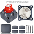 Miniatyrbillede 3 af 8: Batteri Hovedafbryder 12V/24V - Batteri Afbryder - Hoved Batteri Isolator Afbryder Bilbatteri Kill Switch Tilbehør til RV Yacht Båd