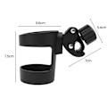 Miniatyrbilde 5 av 6: 360 Justerbar barnevogn vannkoppholder Paraplyholder for barneflasker Baby- og småbarnsrullestol Drikkevannkopper Feste Montering Stativ