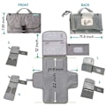 Pikkukuva 5 / 5: Kantava hoitoalusta, kantava hoitoalusta vastasyntyneille tytöille ja pojille - Baby with Smart Wipe Pouch - Wate