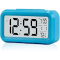 Miniatyrbild 1 av 5: Smart Nattlampa Digital Väckarklocka Med Inomhustemperatur, Batteridriven Liten Bordsklocka