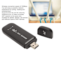 Miniatyrbillede 2 af 7: 4G LTE USB WiFi-router 150 Mbps, understøtter 10 brugere, bærbar WiFi-modem, mobil WiFi-router til tablet, bærbar computer, sort