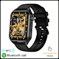 Miniatyrbild 1 av 6: Ny NFC Smartwatch Herr AMOLED HD-skärm Alltid på-display Bluetooth-samtal IP68 Vattentät Smartwatch Dam för Huaw