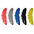 Miniatyrbilde 1 av 4: 4 stk ABS Plast Universal 3D Stil Fremre Bakre Skivebremsecaliper Beskyttelsessett, 8 Farger LGL Yellow