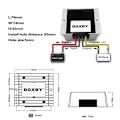 Miniatyrbillede 2 af 4: 8-40V til 12V 6A DC Spændingsstabilisator 72W Regulator Modul Bilspændingsstabilisator Vandafvisende