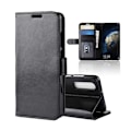 Miniatyrbillede 1 af 4: Huawei P30 Pung Etui Sort Læder Skind Cover sort