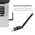 Miniatyrbilde 3 av 8: MT7601 Mini USB WiFi-adapter 150 Mbps trådløst nettverkskort RTL8 Svart