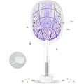 Miniatyrbilde 1 av 4: Elektrisk Flueklepper, 2 i 1 Insektdreper Ladbar, Kraftig Myggfelle Lampe & Fruktfluekiller med UV-Lys for Innendørs Hjem Kontor Hage