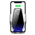 Miniatyrbilde 1 av 8: Trådløs billader, 15W hurtiglading bilmonteringslader Auto-Clamping Air Vent Telefonholder Kompatibel med IPhone 11Pro/Max/XR/11/X/8, Samsung