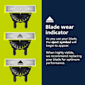 Miniatyrbilde 2 av 7: 3-pakks barberblad 360° - Kompatibelt med Philips OneBlade erstatningsblad One Blade Pro-blad for menn