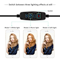 Miniatyrbillede 3 af 9: 26 cm Selfie-lampe, Stativ & Mobilholder - Perfekt Belysning