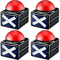 Miniatyrbild 1 av 5: 4 st Spelbuzzer, Spelbuzzer Alarm Ljud Spelknapp Med Ljus Trivia Quiz Got Talent Buzzer Spel {DB}