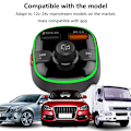 Pikkukuva 5 / 8: Bluetooth FM-lähetin autoon, QC3.0 langaton Bluetooth-radioadapteri Musiikkisoitin Laturi Autosarja handsfree-toiminnolla, 7-värisellä LED-taustavalolla, 2 USB-porttia