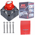 Miniatyrbillede 7 af 8: Batteri Hovedafbryder 12V/24V - Batteri Afbryder - Hoved Batteri Isolator Afbryder Bilbatteri Kill Switch Tilbehør til RV Yacht Båd
