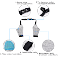 Miniatyrbild 8 av 11: Elbow Support Protector Mjukt Andningsbart Smärtlindring Axelstöd Armbågsskydd Kuddar för Hundarmbåge Grå
