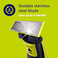 Miniatyrbilde 4 av 4: 3-pakning barberblader kompatible med Philips OneBlade-erstatning