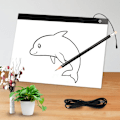 Miniatyrbild 3 av 6: LED-ljusplatta/ritplatta A3 ljusbord med USB