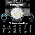 Miniatyrbild 6 av 6: Ny NFC Smartklocka Herr Smart Bluetooth Samtal Sport GPS Spårning Smartwatch Dam Puls EKG PPG Smartklocka För Android ios Blå Stål
