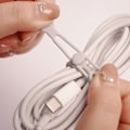 Miniatyrbild 6 av 10: Silikonkabelband Organizer för kabelhantering strömkabel sele rep för trådbundna headset