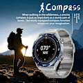 Miniatyrbild 5 av 6: Ny NFC Smartklocka Herr Smart Bluetooth Samtal Sport GPS Spårning Smartwatch Dam Puls EKG PPG Smartklocka För Android ios Svart Läder