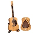 Miniatyrbilde 1 av 6: Tregitarplekterboks Søt gitarform Akustisk gitarplekterboks for gitarstandardplekter