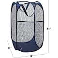Miniatyrbild 2 av 6: Practical Mesh Pop-Up Laundry Hamper – Collapsible Lightweight Clothes Basket – Durable Clothing Storage for Nursery, Dorm, Home