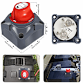 Miniatyrbillede 4 af 8: Batteri Hovedafbryder 12V/24V - Batteri Afbryder - Hoved Batteri Isolator Afbryder Bilbatteri Kill Switch Tilbehør til RV Yacht Båd