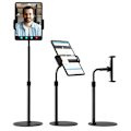 Miniatyrbilde 3 av 7: \"licheers Nettbrettstativ Justerbart Nettbrettholder med 10X Stabil Base, Høydejusterbar Nettbrettholder/Mobiltelefonstativ Kompatibel med 4''-12,9''\"