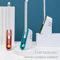 Miniatyrbild 8 av 11: Multifunctional Non-Marking Wall-Mounted No Dead Ends Multi-Way Bathroom Base Brush Set