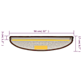 Miniatyrbilde 8 av 8: vidaXL Trappematter 10 stk. 56x17x3 cm kaffebrun