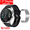 Miniatyrbild 1 av 6: Ny Smartklocka Herr Android GT3 IP68 Vattentät NFC Smartwatch Trådlös Laddning Bluetooth Samtal Herrklocka för Si Si-Si M