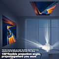 Miniatyrbilde 3 av 5: 4K Miniprosjektor 10000 Lumen LED 1080P WiFi Bluetooth UHD Bærbar Hjemmekino