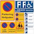 Miniatyrbillede 1 af 2: Parkeringsskilt / Advarselsskilt Parkering / Trafikskilt - Skilt MultiColor