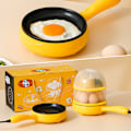 Miniatyrbilde 6 av 11: Multifunksjonell 2 i 1 elektrisk eggekoker bærbar mini-elektrisk stekt eggverktøysett for frokost lunsj