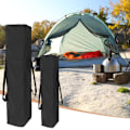Miniatyrbillede 2 af 10: Universal Canopy Rulle Taske Vandafvisende Holdbar Pakke til Udendørs Vandring Sort