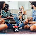 Miniatyrbild 4 av 5: 4 st Spelbuzzer, Spelbuzzer Alarm Ljud Spelknapp Med Ljus Trivia Quiz Got Talent Buzzer Spel {DB}