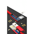 Miniatyrbilde 3 av 8: 2m Slitesterk Flettet Metallisk USB-C Kabel Quick Charge 3.0