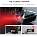 Miniatyrbild 4 av 5: Projektionsväckarklocka, Dubbel Alarmtid, LED-Display Elektronisk Klocka, Neutralt Vitt Ljus, Lämplig för Sovrum, Vardagsrum