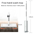 Miniatyrbilde 7 av 7: Klemmopp Håndfri Vask Lat 360° mopper med gjenbrukbare mikrofiberputer for flat mopp for rengjøring under lang seng Rengjøringsverktøy for hjemmet