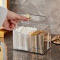Miniatyrbillede 5 af 8: Opbevaringsboks til makeup-pinde i plast, gennemsigtig flip-cover etui til soveværelse