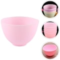 Miniatyrbilde 2 av 5: 3 stk silikon ansiktsblandingsskål DIY Face Bowl (rosa)