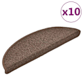 Miniatyrbilde 2 av 8: vidaXL Trappematter 10 stk. 56x17x3 cm kaffebrun