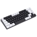 Miniatyrbillede 7 af 8: Membran Gaming Tastatur 68 taster RGB Baggrundsbelyst Ergonomisk USB-interface Computertastatur til Win System Office Familie Hvid Sort
