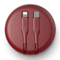 Pikkukuva 3 / 5: UNIQ MFI Halo USB-C-lightning -kaapeli 18W 1,2m karmiininpunainen