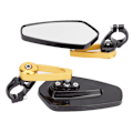 Miniatyrbillede 4 af 8: 22mm Styr Sidespejle til Street Racing Motorcykler Scootere Side View Guld