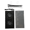 Miniatyrbild 1 av 8: GPU Bakplåtskylare Aluminiumlegering Snabb Kylfläns 4 Pin Bakplans Minneskylare för RTX3090 3080 3070