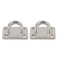 Miniatyrbillede 1 af 8: 2 stk. Båd Square Pad Eye Rustfrit stål Fast Holdbar Marine SS Pad Hardware til Yacht 40 X 50 mm/1,6 X 2,0 tommer