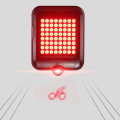 Miniatyrbillede 6 af 7: Cykelbaglygte LED Blinklys Fuld Intelligent Sensing Autobremse USB Genopladelige udendørs forsyninger Sort