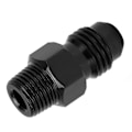 Miniatyrbillede 8 af 8: Brændstofrør lige adapter 4 AN til 1/8 NPT slangerør 6061‑T6 aluminium sort anodiseret